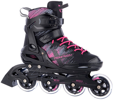 Tempish wox 2.0 lady inline skates - 84mm - fitness - zwart roze - maat 40
