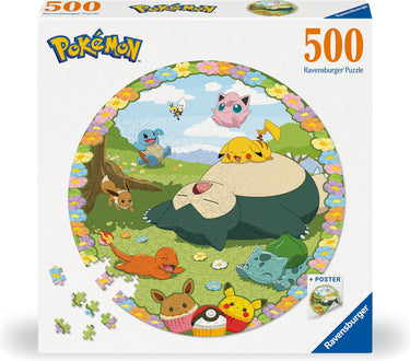 Ravensburger round puzzle pokémon - ronde legpuzzel - 500 stukjes