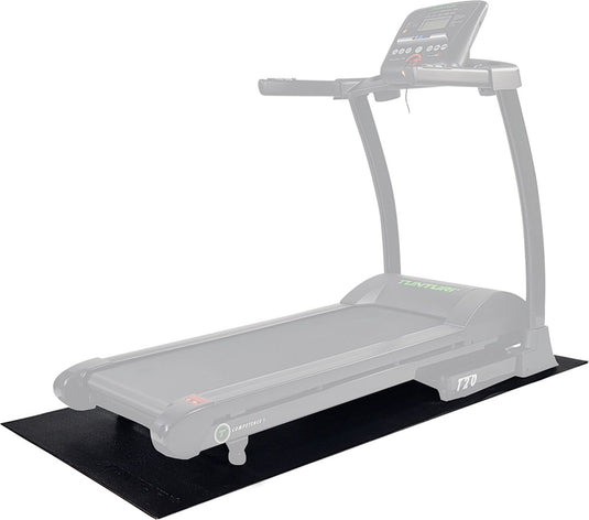 Tunturi hardloopband mat - vloerbeschermer - beschermmat - 200 x 95 x 0,5 cm - zwart