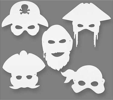 Creotime https: www.cchobby.nl piratenmaskers-h-16-26-cm-b-17-5-26-5-cm-230-gr-wit-16-stuk-1-doos