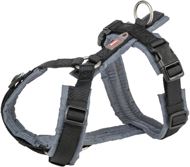 Trixie hondentuig premium trekking zwart grijs