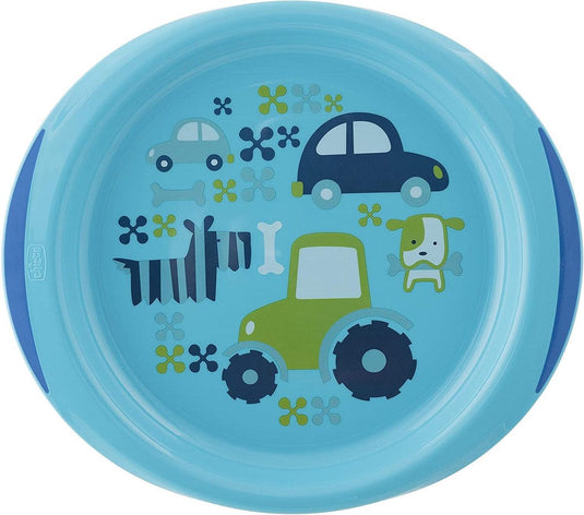 Chicco bordenset jongens 24 cm polypropyleen blauw 2-delig