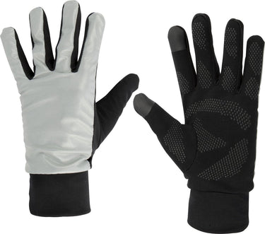 Avento sporthandschoenen - reflecterend - winddicht - grijs zwart - maat m l