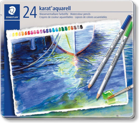 Staedtler karat aquarell kleurpotlood - set 24 st