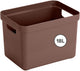 Sunware sigma home opbergbox 18l - 35x24.6x24.3 cm - bruin