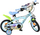 Volare bluey kinderfiets - uni - 12 inch - lichtblauw - twee handremmen
