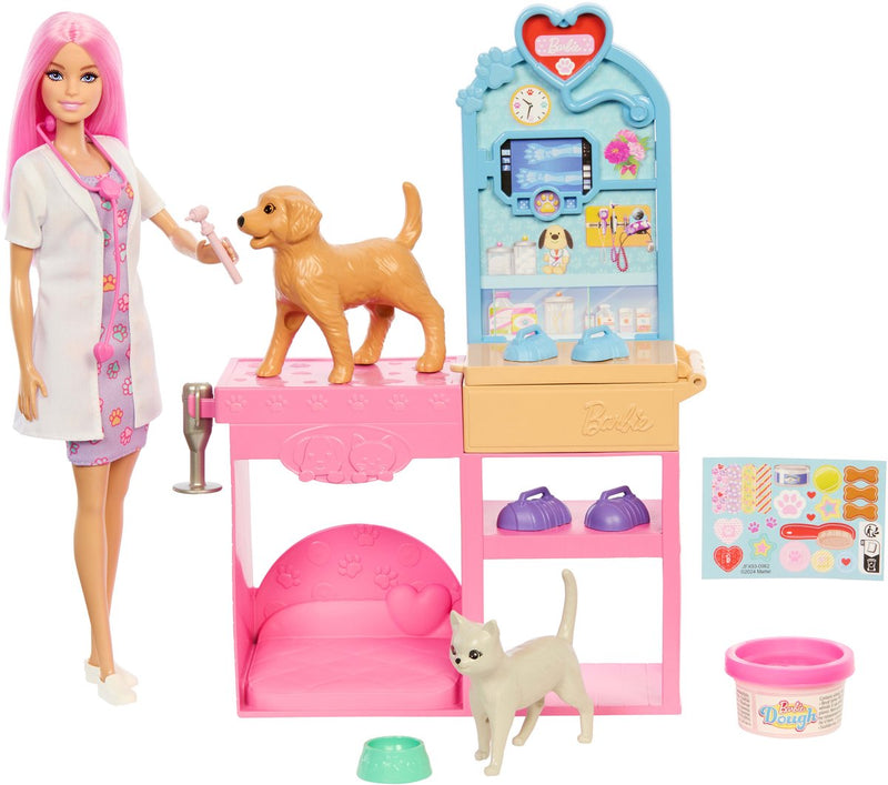 Load image into Gallery viewer, Barbie dierenarts speelset met diertjes
