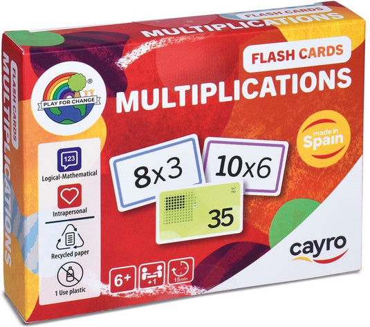 Geronimo games cayro flash cards leer vermenigvuldigen