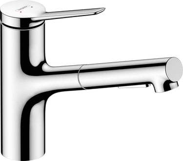 Hansgrohe zesis m33 - keukenkraan 150, met uittrekbare sproeikop, chroom 74800000