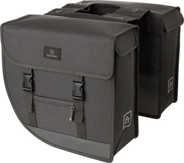 Fastrider hybride - dubbele fietstas - waterafstotend - 26 liter - grijs