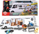 Dickie toys hymer camper - 30 cm - licht accessoires - speelgoedvoertuig