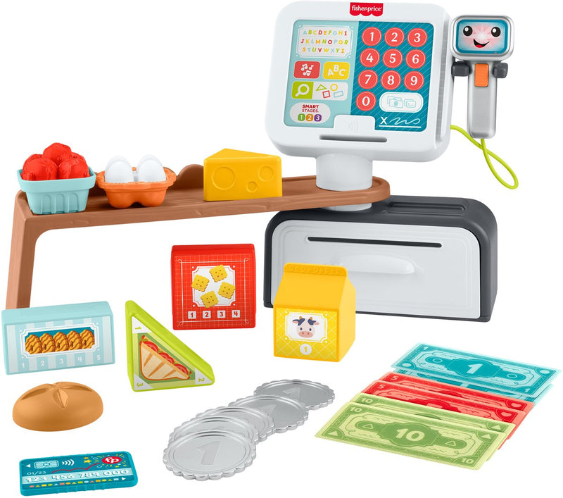 Afbeelding laden in galerijviewer, Fisher-price leerplezier tellen en shoppen - speelgoedkassa
