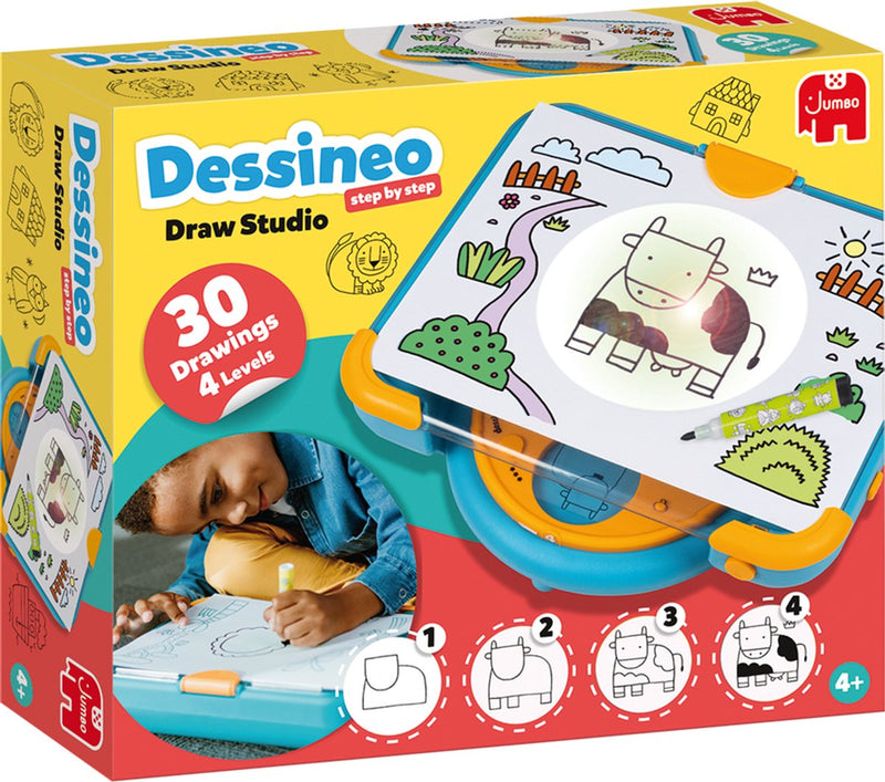 Load image into Gallery viewer, Jumbo - dessineo - leren tekenen - vanaf 4 jaar - hobbypakket
