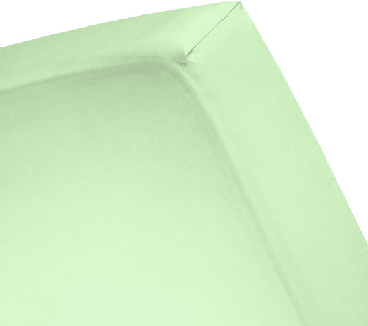 Damai - hoeslaken - double jersey - 80 90 x 200 210 220 100 x 200 cm - eenpersoons - lichtgroen