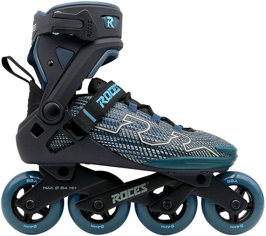 Roces r-evo 84 skeelers – 84mm – softboot – extra comfort stabiliteit – heel lock easy entry – abec-7 – fitness inline skates – heren dames – zwart groen – maat 41