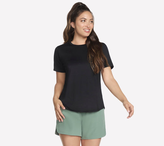 Skechers godri swift tee dames t-shirt - zwart