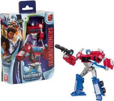 Transformers earthspark deluxe optimus prime - actiefiguur 12,5 cm