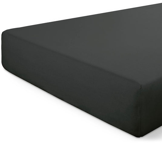 Dindi home dindi hoeslaken basic beauty - 140x200 - 100% katoen - zwart