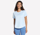 Skechers godri swift tee dames t-shirt - blauw