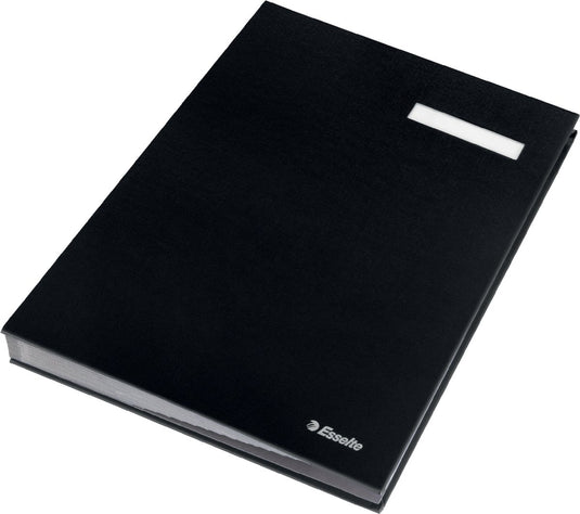 Esselte vloeiboek karton - met 20 scheidingbladen - zwart