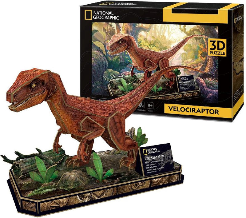 Load image into Gallery viewer, National geographic 3d puzzel velociraptor

