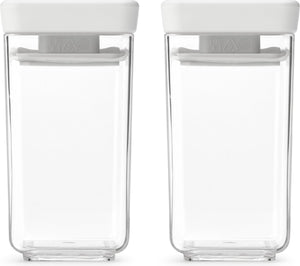 Brabantia tasty+ voorraadbussen - stapelbaar - 2 x 0,15 l - light grey