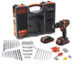 Black+decker 18v schroef- klopboormachine 2x 18v 1.5ah accu’s 160 acc - bdchd18boa-qw