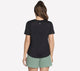 Skechers godri swift tee dames t-shirt - zwart