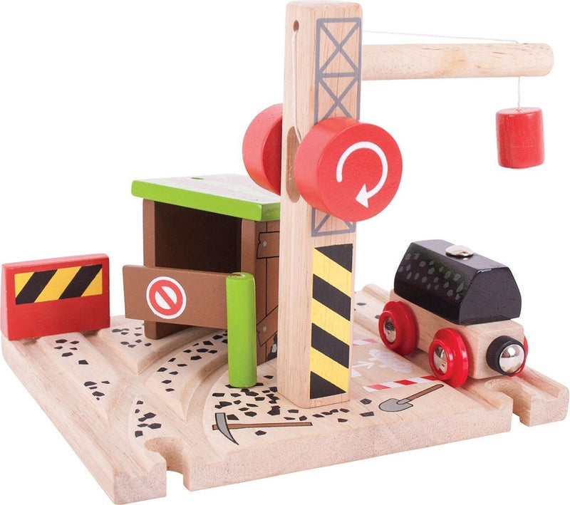 Load image into Gallery viewer, Bigjigs houten treinrails - kolenmijn
