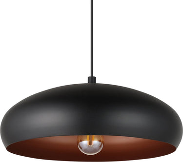 Eglo mogano 1 hanglamp - e27 - ø 40 cm - zwart koper