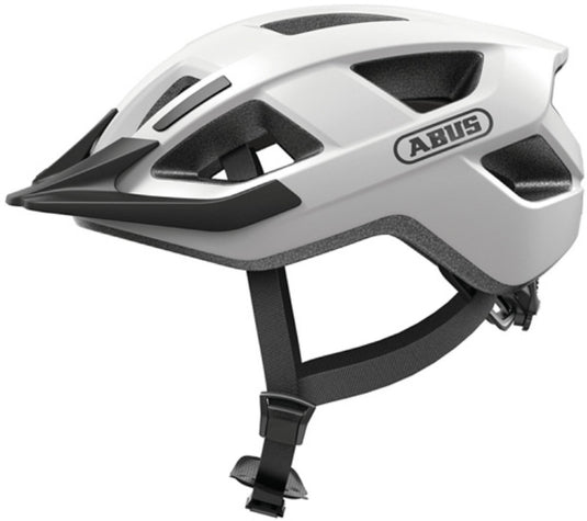 Abus fietshelm aduro 3.0 led polar white s - 51-55 cm - wit - geschikt voor gebruik op elektrische fietsen - stadsfietsen - 295 g