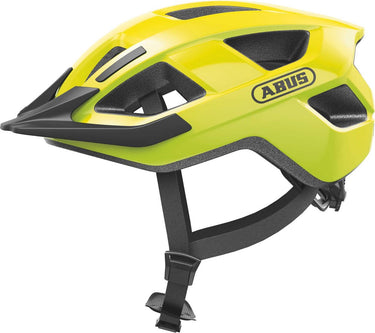Abus fietshelm aduro 3.0 led signal yellow m - 52-58 cm - geel - geschikt voor gebruik op elektrische fietsen - stadsfietsen - 315 g