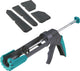 Wolfcraft - kitspuit set met kitstrijker - kitpistool set met kitspatel - siliconenvoegen renoveren - mg200 - kitten - 8627000