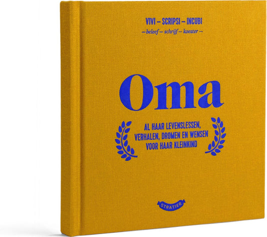 Uitgeverij stratier - oma - invulboek - de wonderjaren