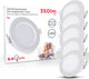 Briloner b.k.licht - led inbouwspots - set van 5 - badkamerverlichting - spots - ip65 - 4.000k neutraal wit licht - 350lm - 3w - ø8,6 cm