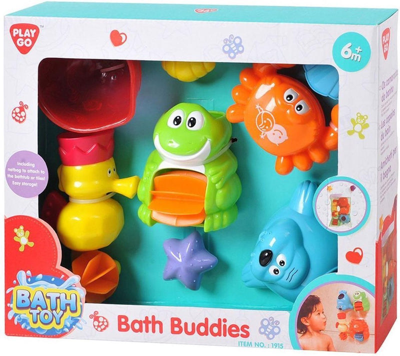 Load image into Gallery viewer, Playgo badspeelgoed zeedieren set voor baby's - kleurrijke badvriendjes.
