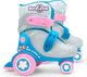 Stamp rolschaatsen “explore” voor meisjes, blauw roze met een doorzichtige schaal, maten 23–26