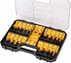 Dewalt dt90017-qz - bovenfrezenset - 22-delig - 8 mm schacht - hm hardmetaal - inclusief koffer