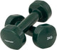 Tunturi dumbbell set - 2 x 2,0 kg - vinyl - groen - incl. gratis fitness app