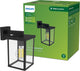 Philips led philips bellini wandlamp vierkant - zwart - e27