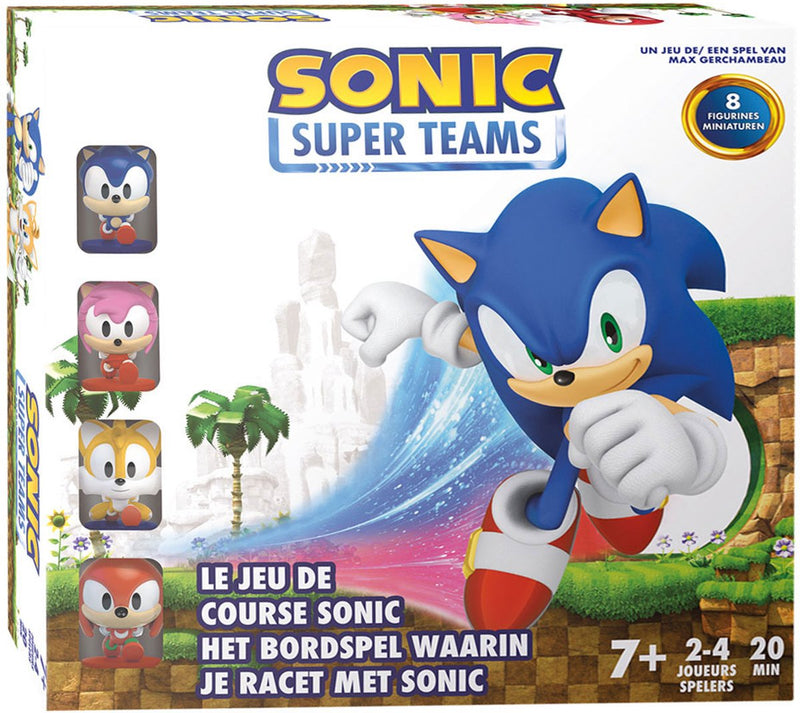 Load image into Gallery viewer, Zygomatic sonic super teams bordspel - race met sonic en vrienden - inclusief 8 miniaturen
