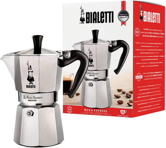 Bialetti moka express 12 kops – espressopot – aluminium – 670 ml
