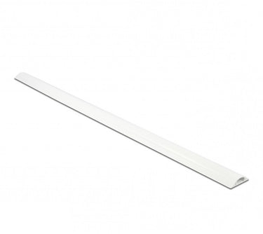 Delock kunststof kabelgoot half-rond met zelfklevende plakstrip - 100 x 3 cm wit