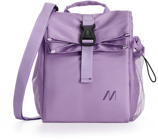 Muitomas koeltas 15 liter - thermische isolatie - eén centraal compartiment - zijvak voor fles - verstelbare schouderriem - violet
