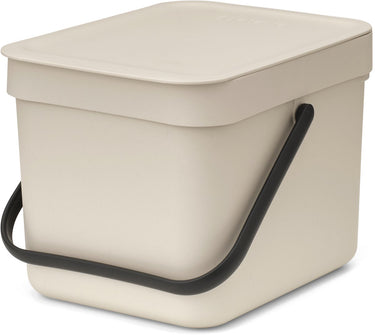 Brabantia sort go prullenbak - 6 l - soft beige