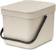 Brabantia sort go prullenbak - 6 l - soft beige
