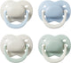 Tommee tippee fopspeen voor pasgeborenen - 0-2 maanden - 4 stuks - orthodontische speen -100% bpa-vrij silicone - summer clouds en new dawn
