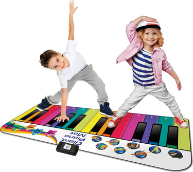 N-gear dansmat xxl - pianomat - interactieve speelmat - met verschillende liedjes klanken - 180 cm