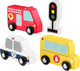 Fisher-price wood set houten voertuigen