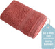 Hush. living hush living - handdoek 100% katoen - per stuk - 50×100 cm - zware kwaliteit 500g m2 - stijlvol boord en ophanglus - koraal